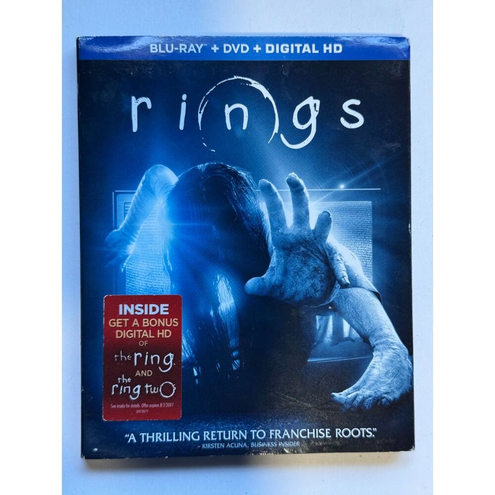 Rings 2017 (Blu-ray Disc + Case) Horror Movie